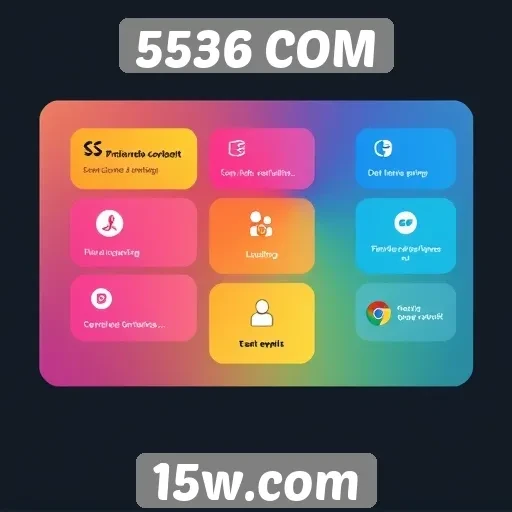 Interface do usuário da plataforma 5536 COM